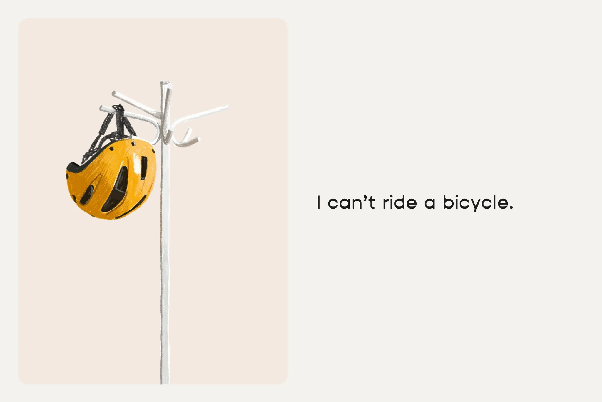 can't ride a bike image
