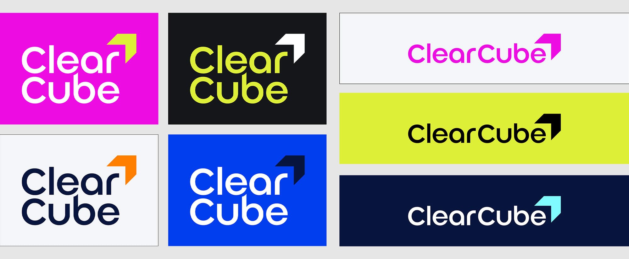 clear cube colour logo